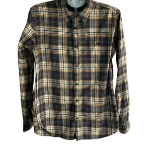 Ezekiel Men's Casual Plaid Flannel Shirt,Button down Long Sleeved Multi Colored